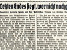 Sken �l�nku z novin Gablonzer Tagblatt z 22. listopadu 1944. Noviny tehdy...