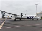 První let polského dopravce LOT na trase Ostrava - Praha. (11. listopadu 2020)