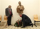 Slavnostn odhalen busty Eduarda Alberta. (17.listopadu 2020)