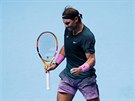 panl Rafael Nadal bhem tetího zápasu na Turnaji mistr.
