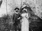 Rena ápová a Frantiek Xaver Svoboda ped svatbou, léto 1890.