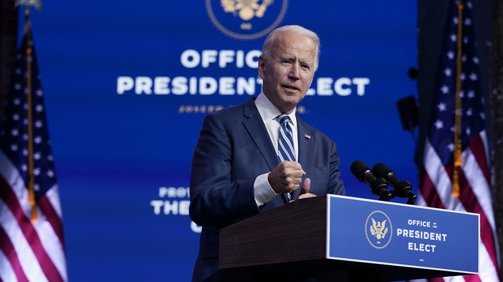 Nov zvolený americký prezident Joe Biden (10. listopadu 2020)