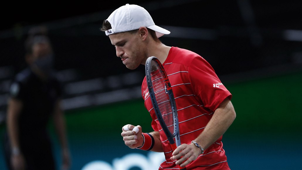 Diego Schwartzman na turnaji v Paíi