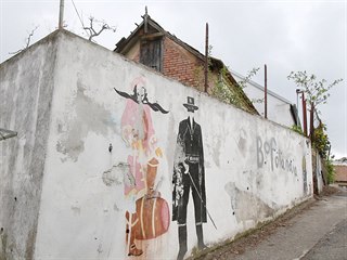 Ke Kamenné kolonii patří i graffiti.