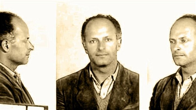 Zdeněk Mančal na vězeňské trojfotografii. Známý hlasatel z Pražského povstání byl v roce 1949 odsouzen za údajnou protistátní činnost a vězněn mimo jiné na táboře Eliáš.