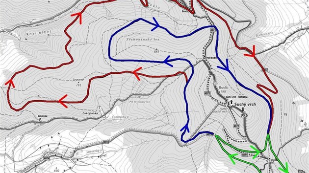 Nov singletrackov trat v okol Suchho vrchu nabdnou 20 kilometr vyjdk.