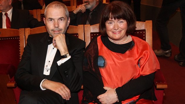 Manželé Markéta Fišerová a Marek Eben na předávání televizních cen TýTý v roce 2013