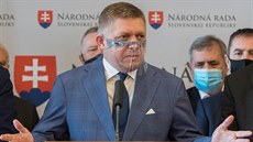 Slovenský expremiér a pedseda strany Smr-SD Robert Fico (23. íjna 2020)