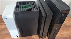 Xbox Series S, Xbox Series X, Xbox One X a pvodní Xbox One