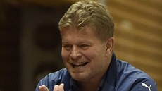 Trenér �eských futsalist� Tomá� Neumann.