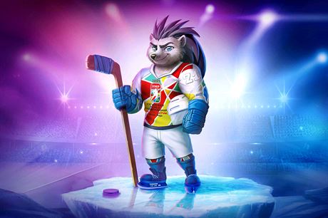 Maskotem mistrovství svta v ledním hokeji 2021 je jeek Spiky.