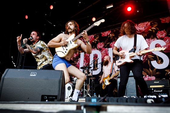 Koncert britských Idles na dánském hudebním festivalu Northside v roce 2019....