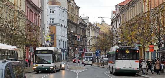 Americká ulice v Plzni. (19. 11. 2020)