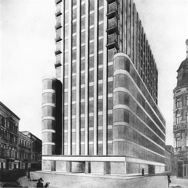 V roce 1929 vznikl návrh pro samotný st�ed historické Olomouce � dne�ní Horní...