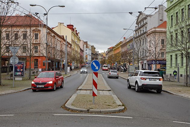 Americká ulice v Plzni. (19. 11. 2020)