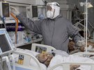 Nemocnice v Ulan-Ude, metropoli ruského Burjatska, se bhem druhé vlny pandemie...