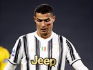 Cristiano Ronaldo z Juventusu bhem utkání s Cagliari.
