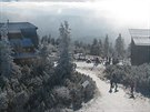 Sníh na Lysé hoe v Kruných horách (21. listopadu 2020)