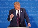 Prezident Donald Trump v pedvolební debat se svým soupeem Joem Bidenem (30....
