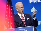 Nov zvolený prezident Joe Biden hovoí o ekonomickém oivení. (16. listopadu)