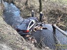 Dopravn nehoda na Klatovsku. idi ve vysok rychlosti vyjel ze silnice,...