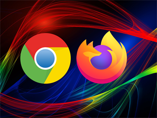 Ilustrace - Chrome a Firefox