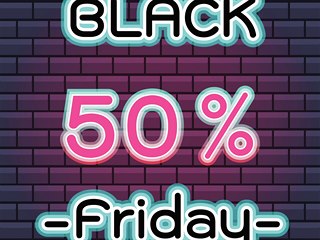 Black Friday 50 % slevy