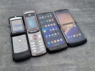 Motorola Razr 5G a její předchůdci: Razr 2019, Razr V3i a Razr V13