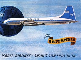 Bristol Britannia (z propaganích materiál izraelské letecké spolenosti El Al)