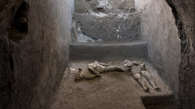 sten dochovan kosti byly nalezeny v elegantn vile na okraji msta Pompeje. (21. listopadu 2020)