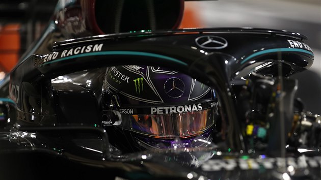 Lewis Hamilton, vtz kvalifikace na Velkou cenu Bahrajnu