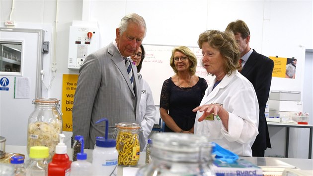 Princ Charles bhem nvtvy Millennium Seed Bank v anglickm Sussexu. Nejvt...