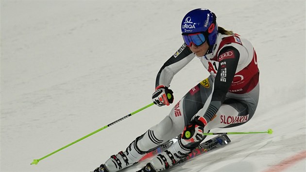 Slovensk slalomka Petra Vlhov na trati v rakouskm stedisku Lech/Zrs