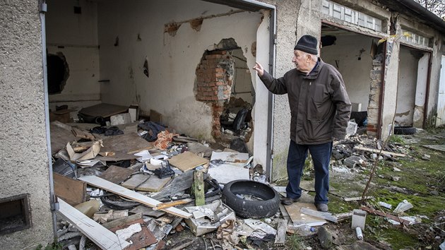 Po drancovn zlodj maj mstn znien gare na Vvozn ulici ve Slezsk Ostrav.