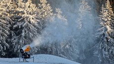 Klínovecký skiareál zaal zasnovat sjezdovky.