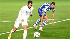 Eden Hazard (Real Madrid) vede mí� v utkání s Deportivem Alavés.