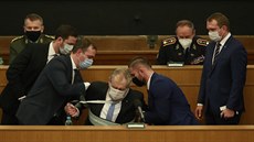 Prezident Milo Zeman na tradiním shromádní velení eské armády. (24....