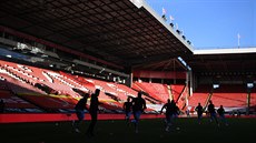 Stadion Bramall Lane, djit zápasu mezi Sheffieldem a West Hamem.