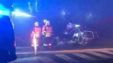 Tragická nehoda se odpoledne stala na dálnici D8 u Zdib u Prahy. Po srážce...