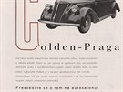 Reklamy automobilky Praga z asopis z doby první republiky