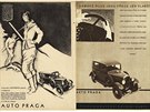 Reklamy automobilky Praga z asopis z doby první republiky