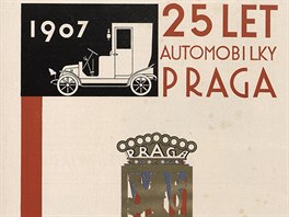 Reklamy automobilky Praga z časopisů z doby první republiky