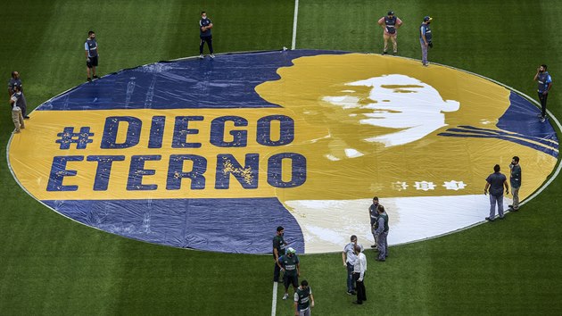 Fotbalov klub Boca Juniors dval sbohem Diegovi Maradonovi.