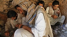Uivatelé drog v Afghánistánu (18. srpna 2009)