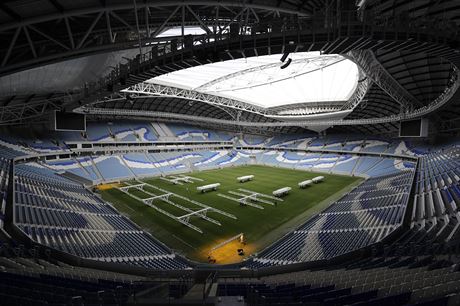Jeden ze stadion v katarském Dauhá, kde se bude hrát v roce 2022 fotbalové...