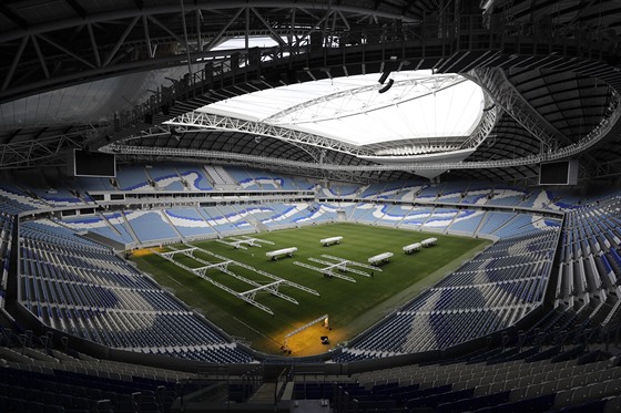 Jeden ze stadionů v katarském Dauhá, kde se bude hrát v roce 2022 fotbalové...