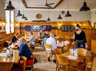 Znovuotevená restaurace v eských Budjovicích. (3. prosince 2020)