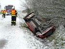 Nsledky jedn z nehod, u kterch museli hasii v Olomouckm kraji zasahovat...