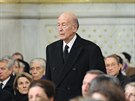 Bývalý francouzský prezident Valéry Giscard d'Estaing na pohbu Philippa...
