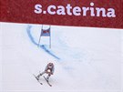 Henrik Kristoffersen v obím slalomu v Santa Caterin.